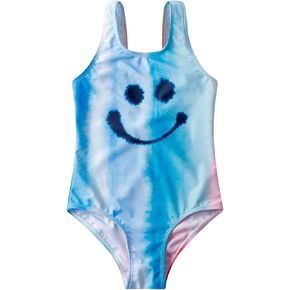 LIZENS girls one piece swimwear multicolor swimsuit colorful beach bathing suit for kids 2-12 Years