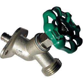 1 Piece XFITTING 1/2" Pex X 3/4 GHT Sillcocks, GHT (Garden Hose Threaded), Brass Crimp Fittings - Brass, Pex B