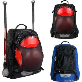Baseball Backpack for Adult and Youth,Large Capacity Bat Bag,For all bats and equipment,T-Ball & Softball Equipment & Gear, Bat & Glove Holder, Large Main Compartment for Helmet & accessories