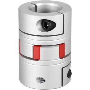 uxcell Shaft Coupling 25mm to 25mm Bore L65xD45 Flexible Coupler Joint for Servo Stepped Motor