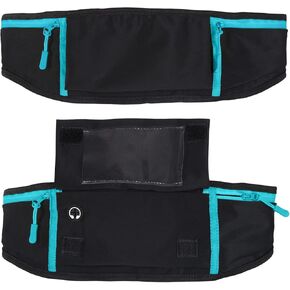 Vive Running Belt Fanny Pack for Women, Men, Kids, Adults, Jogging, Workouts- Waterproof Runners Reflective Waist Pack Bag with Phone Holder - For Fitness, Exercise, Gym, Hiking, Travel, Running Gift