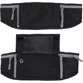 Vive Running Belt Fanny Pack for Women, Men, Kids, Adults, Jogging, Workouts- Waterproof Runners Reflective Waist Pack Bag with Phone Holder - For Fitness, Exercise, Gym, Hiking, Travel, Running Gift in Kuwait