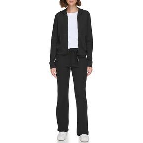 Calvin Klein Women's Zipper Long Sleeve Kanga Pocket Sweatshirt