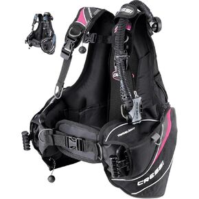 Cressi Travelight Lightweight BCD (Black/Pink, Large)