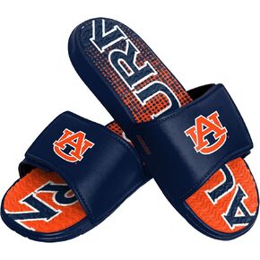 FOCO Auburn Tigers NCAA Mens Gradient Wordmark Gel Slide - XL