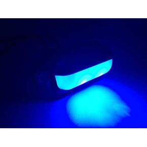 Pactrade Marine Boat LED RV Blue LED Companion Way Courtesy Light 2.6"X1.3" Black HOUSING