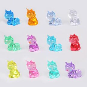 65 Pcs Mini Ducks, 1.1 Pounds Multicolored Acrylic Duck Figures Small Duck Party Supplies Pool Toys Vase Filler Home Decorations