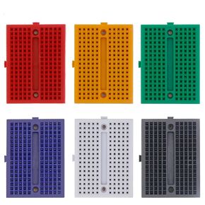 Mini Breadboard Kit, 6 Pcs, 170 Tie Points, Solderless Prototype PCB Bread Board for Arduino, Raspberry Pi
