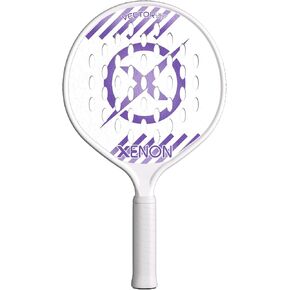Vector Light Max Version 2 Platform Tennis Paddle by Xenon Paddle, Oversize Head, Even Balance Point, Handle Weighted, Softer Foam Core, Power and Control, 4" Grip