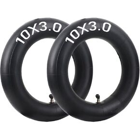 2-pack 10x3.0 inner tube Butyl Inner Tube with 45 Degree for 255x80 80/65-6 10x3.0 Electric Scooter Tire (10x3.0)