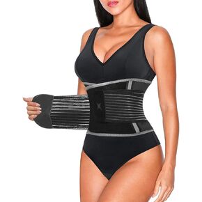 Waist Trainer for Women Sweat Waist Trimmer Belt Back Support Band Weight Loss Shapewear Enhanced Sweating Effect