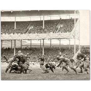 Lone Star Art 1916 Army-Navy game at the Polo Grounds Vintage Football Print - 11x14 Unframed Print - Perfect Football Locker Room Decor Under $15