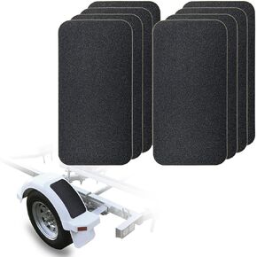 Marine Boat Non-skid for Boat Trailer Fenders 6-Inch X 12-Inch Boat Trailer Steps Adhesive Traction Pads Anti-Slip Pre-Cut Traction Grip Tape Boat Flooring Tools Accessories (8)