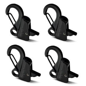 4 Pack Boat Fender Clips Quick Release, Stainless Steel Boat Bumper Hangers for Boat Rail Boat Docking