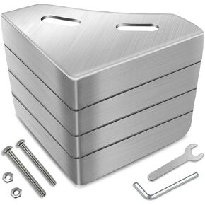 Upgraded Pontoon Boat Corner Caps for Pontoon Boat Deck Corner Protection, Stainless Steel Pontoon Corner Caps are Available for 90° Right Angles and Rounded Corners, 3.07X3.07X3.07 INS