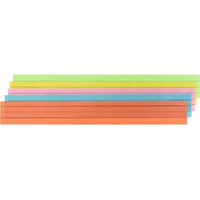 School Smart Ruled Rainbow Sentence Strips, Rainbow ,3 x 24 Inches (Pack of 100)