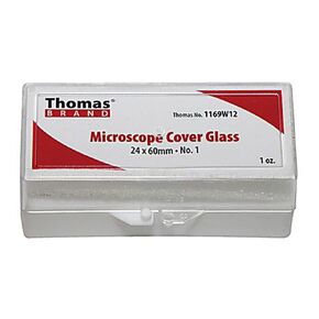 Thomas 1169W10 Microscope Cover Glass, 22 x 22mm, No. 1.5, 1 oz