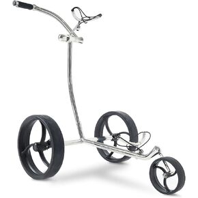 Terra Manual Golf Caddy Silver - Ultralight and Ultraslim Stainless Steel Push Golf Cart