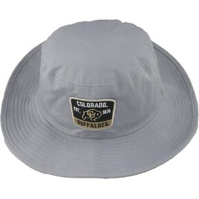 ZHATS Standard NCAA Officially Licensed Bucket Hat Patch Gray Switchback, Grey, Large-X-Large