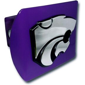 Elektroplate Kansas State Powercat Purple Emblem Metal Hitch Cover Fits 2 Inch Auto Car Truck Receiver