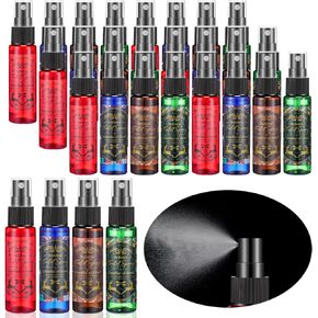 Christmas Toilet Spray 1 oz Mini Holiday Spray Travel Size Pocket Spray Bathroom Deodorizer Toilet Spray Travel Essentials Christmas Stocking Stuffers Gift for Men Women, 4 Scents (24)