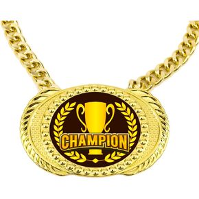 Champion Chains Medal Necklace - MVP Chain Award -Fantasy Football Belt Trophy-Champ Award Winner Prize Trophy Award Necklace Team Football Soccer Baseball Basketball Softball