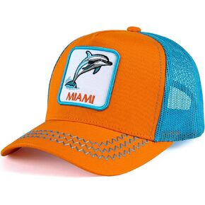 Football Fan Patch Trucker Hat - Netted Snapback Baseball Cap with Team Design for Men & Women