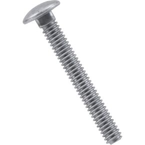 Hillman Group Galvanized Carriage Bolt 3/4" x 14", 20 Count, Blunt Point, Alloy Steel, Self-Locking Round Head Fasteners, Wood and Metal, No Washer Needed, Rust-Resistant (812701)
