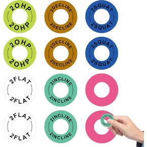 2 Inch Large Squat Rack Magnetic Position Markers Power Rack Reminder Labels Squat Rack Magnets Identifier Rings for j Hooks Home Gym 12 Pack