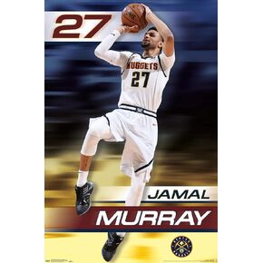 Trends International NBA Denver Nuggets - Jamal Murray 19 Wall Poster, 22.375" x 34", Premium Unframed Version