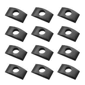 12PCS Black M8 Solid Half Moon Nuts Washer Spacer Furniture Hardware Accessories for Furniture Connect