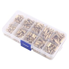 300pcs M3 Brass Standoff Set Hex Male Female Hex Spacers Spacers DIY Set for Motherboard