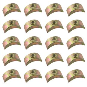 20PCS M6 Half Moon Nuts Washer Spacer Furniture Connector Washer Hardware Accessories for Furniture Connect