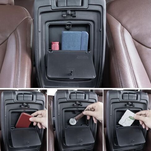 صندوق منظم مخفي لوحدة التحكم المركزية من JKCOVER متوافق مع Jeep Wrangler JL/JLU 4XE وJeep Gladiator JT 2018-2022 2023 2024 ملحقات مسند الذراع، مقصورة سرية، صندوق تخزين مخفي بلمسة واحدة in Saudi Arabia