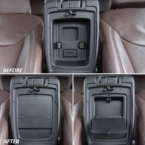صندوق منظم مخفي لوحدة التحكم المركزية من JKCOVER متوافق مع Jeep Wrangler JL/JLU 4XE وJeep Gladiator JT 2018-2022 2023 2024 ملحقات مسند الذراع، مقصورة سرية، صندوق تخزين مخفي بلمسة واحدة in Saudi Arabia