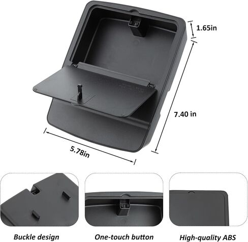 صندوق منظم مخفي لوحدة التحكم المركزية من JKCOVER متوافق مع Jeep Wrangler JL/JLU 4XE وJeep Gladiator JT 2018-2022 2023 2024 ملحقات مسند الذراع، مقصورة سرية، صندوق تخزين مخفي بلمسة واحدة in Saudi Arabia
