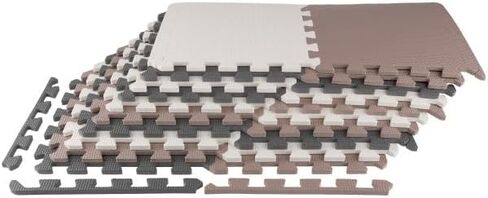 Puzzle Mat EVA Foam Floor Tiles 20-Pack - 20 SQFT Multicolor Exercise Mat or Baby Play Mats for Floor - Interlocking Floor Mats by Stalwart (Blue) in Saudi Arabia