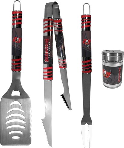 NFL Siskiyou Sports Fan Shop Tampa Bay Buccaneers 3 pc Tailgater BBQ Set and Season Shaker One Size Team Color in Saudi Arabia