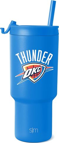 كوب بسيط وحديث مرخص رسميًا من NBA Spurs سعة 30 أونصة مع غطاء قلاب وقش | كوب معزول ستانلس ستيل | هدايا للرجال والنساء | مجموعة تريك | سان انطونيو سبيرز in Saudi Arabia