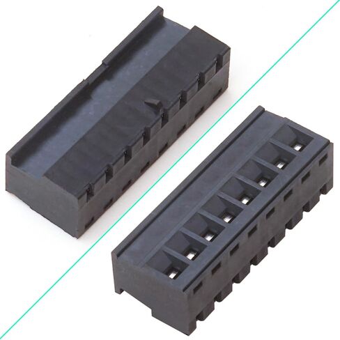 Tcenofoxy 5.08mm Phoenix Connector 2/3/4/5/6/7/8/9/10/11/12/13/14/15/16/18/20/22/24 Pin، موصل كتلة طرفية برغي PCB أسود وصلة لولبية (2 قطعة 5.08M-BK-6P) in Kuwait