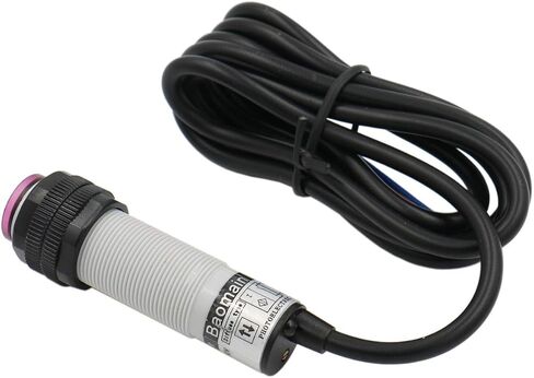 Baomain M18 Photoelectric Sensor Switch E3F-DS10Y1 AC 90-250V 400mA Diffuse Type NO 10cm 2 Wire CE in Saudi Arabia