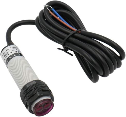 Baomain M18 Photoelectric Sensor Switch E3F-DS10Y1 AC 90-250V 400mA Diffuse Type NO 10cm 2 Wire CE in Saudi Arabia