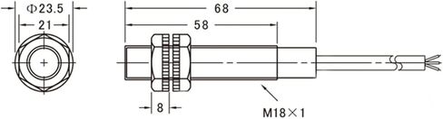 Baomain M18 Photoelectric Sensor Switch E3F-DS10Y1 AC 90-250V 400mA Diffuse Type NO 10cm 2 Wire CE in Saudi Arabia