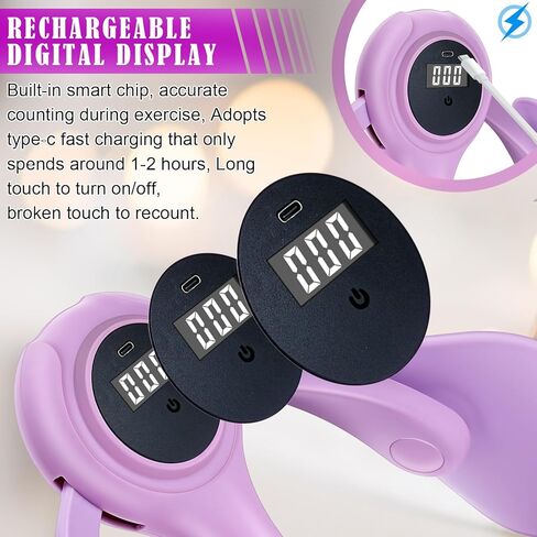 Thigh Master, Inner Thigh Toner, Hip Trainer for Butt/Arm/Leg, Non-Install Pelvic Floor Muscle Trainer for Postpartum Rehabilitation and Inner Thigh Toning, Adjustable Resistance Strength in Kuwait