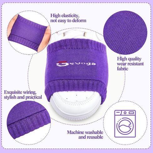 Geyoga Shoe Socks 4 Pairs The Dance Socks for Smooth Floors Dance Shoe Covers Shoes Dance Sliders Wood Floors Dance Cover for Protecting Knee Dance on Smooth Floor in Saudi Arabia