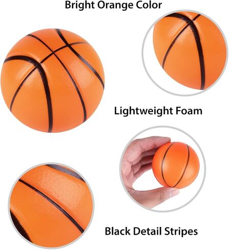 Super Z Outlet Mini Foam Sports Balls 12 Pack for Kids Adults Mini Baseball Football Basketball Soccer Stress Bulk Toy Game Party Decoration Relaxable (Baseball) in Saudi Arabia
