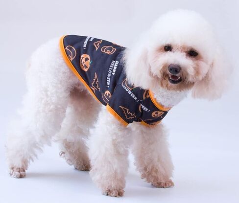 XIAOYU 3 Pieces Halloween Dog Shirt Pet Clothes Funny Black Bat, Magic Hat, Pumpkin Head T-Shirt for Small Dogs Cat Halloween Cosplay Pet Apparel, XS in Saudi Arabia