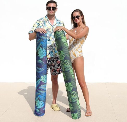 FindUWill نفخ حمام السباحة، 2 حزمة من القماش الناعم مغطى بالمعكرونة الكبيرة، راحة فائقة مع الطفو الممتاز للسباحة العائمة، حمام السباحة يطفو للبالغين in Kuwait