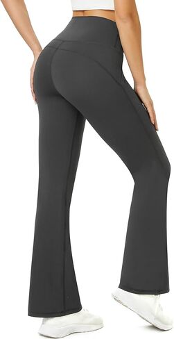 TOPYOGAS Women's Casual Yoga Pants with Pockets Tummy Control High Waist Leggings Workout Pants with Pockets in Saudi Arabia