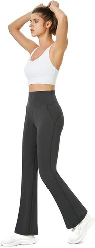 TOPYOGAS Women's Casual Yoga Pants with Pockets Tummy Control High Waist Leggings Workout Pants with Pockets in Saudi Arabia
